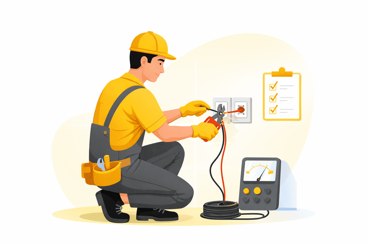 electrician invoice template dashboard UI